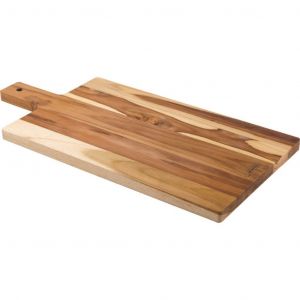 Tabla Para Servir Tramontina Madera Teca 50x25 cm Con Mango