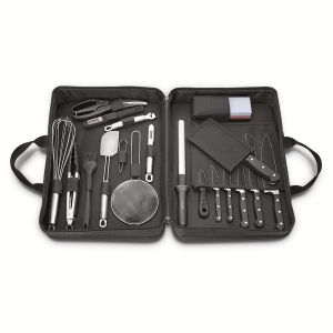 Kit Tramontina Century para Chefs acero inoxidable c/ maleta de 20 piezas.