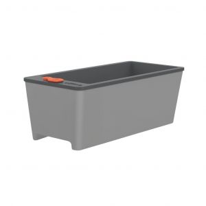 Maceta Tramontina Plastica de Autorriego Rectangular Gris