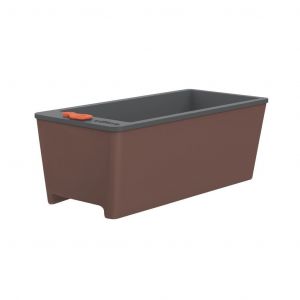 Maceta Tramontina Plastica de Autorriego Rectangular Marrón 